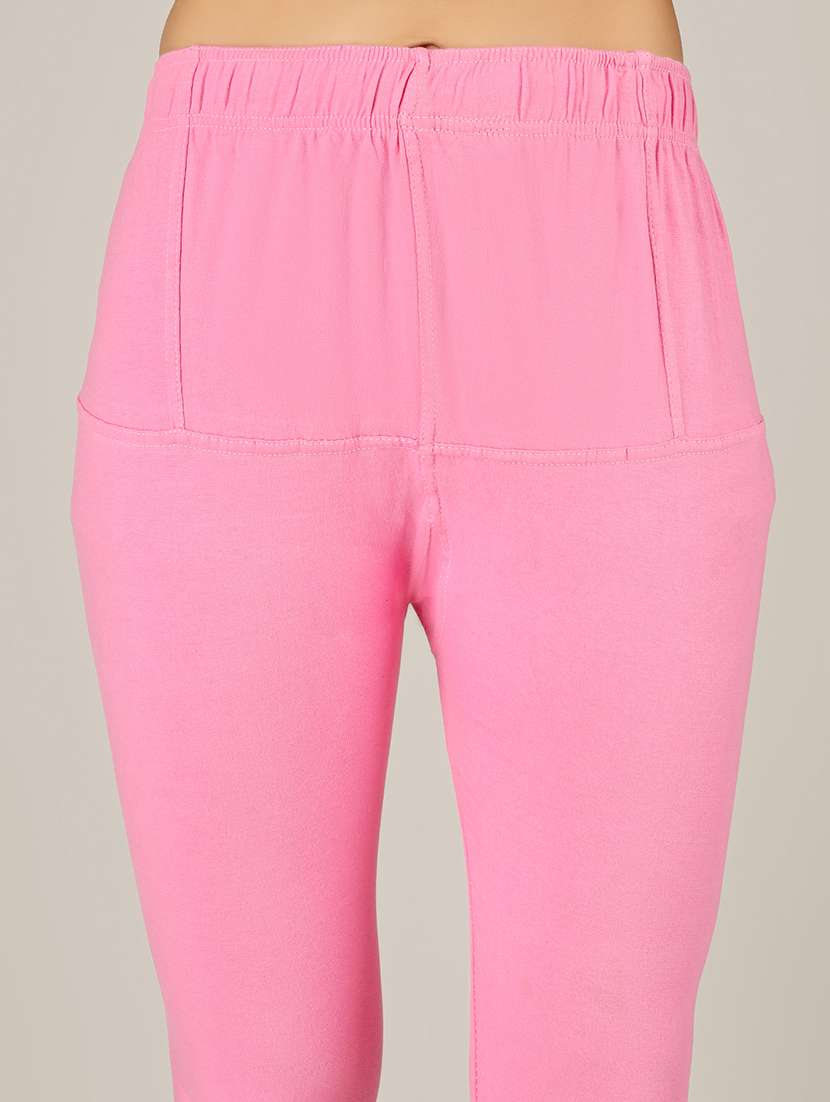 women solid mid rise legging - 22305742 -  Standard Image - 4