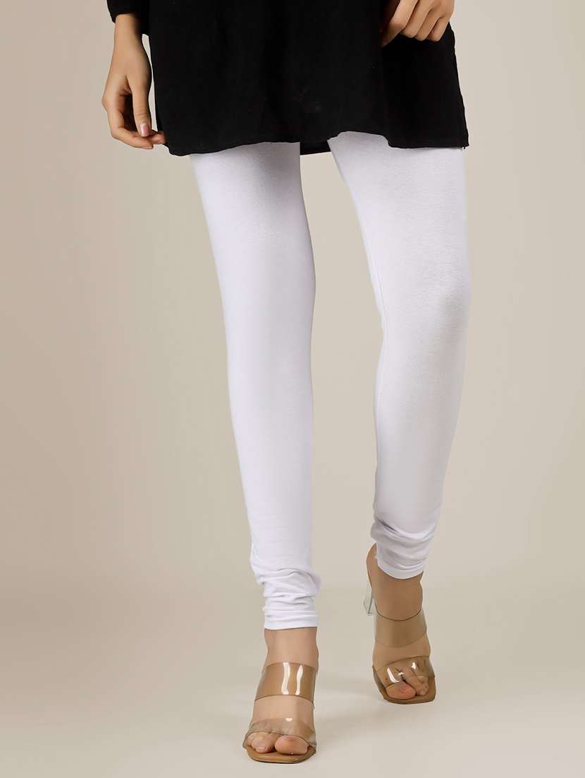 women solid mid rise legging - 22305743 -  Standard Image - 1