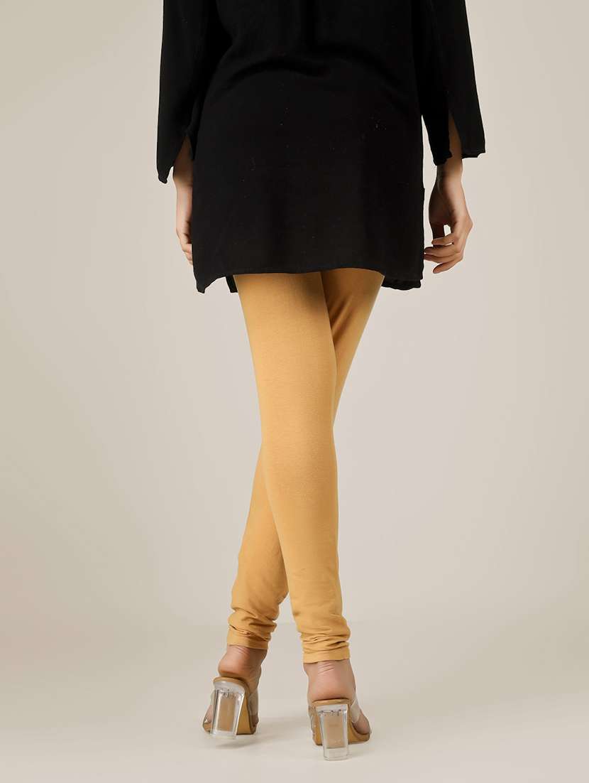 women solid mid rise legging - 22305744 -  Standard Image - 1