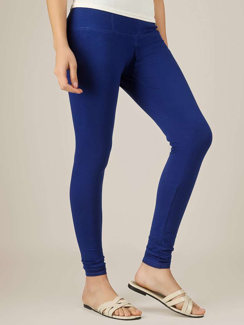 women solid mid rise legging - 22305745 -  Standard Image - 1