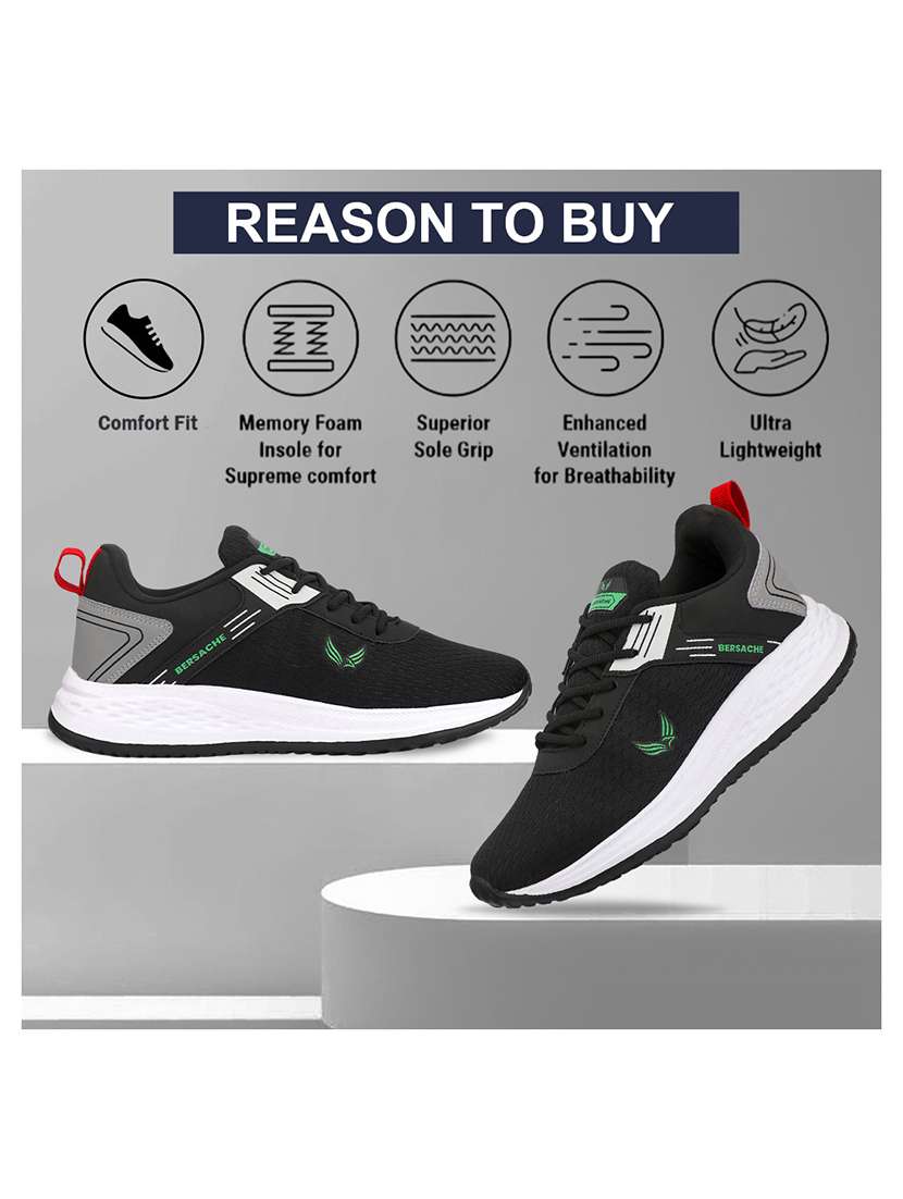 men black lace up sport shoe - 22305981 -  Standard Image - 1