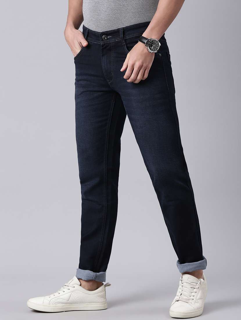 men washed mid rise full length jeans - 22305985 -  Standard Image - 1