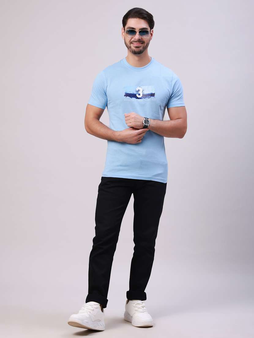 men plain mid rise full length jeans - 22305991 -  Standard Image - 4