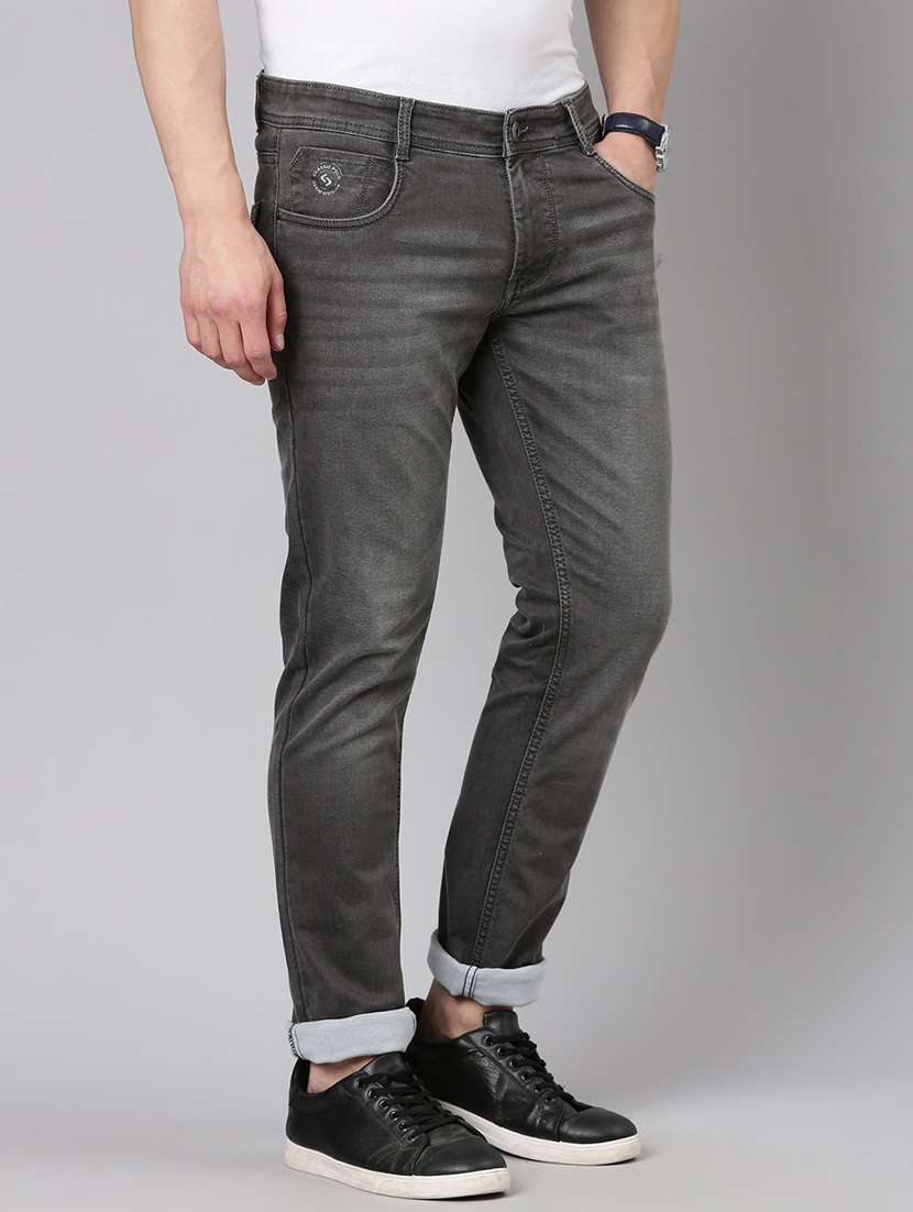 men washed mid rise full length jeans - 22305993 -  Standard Image - 1