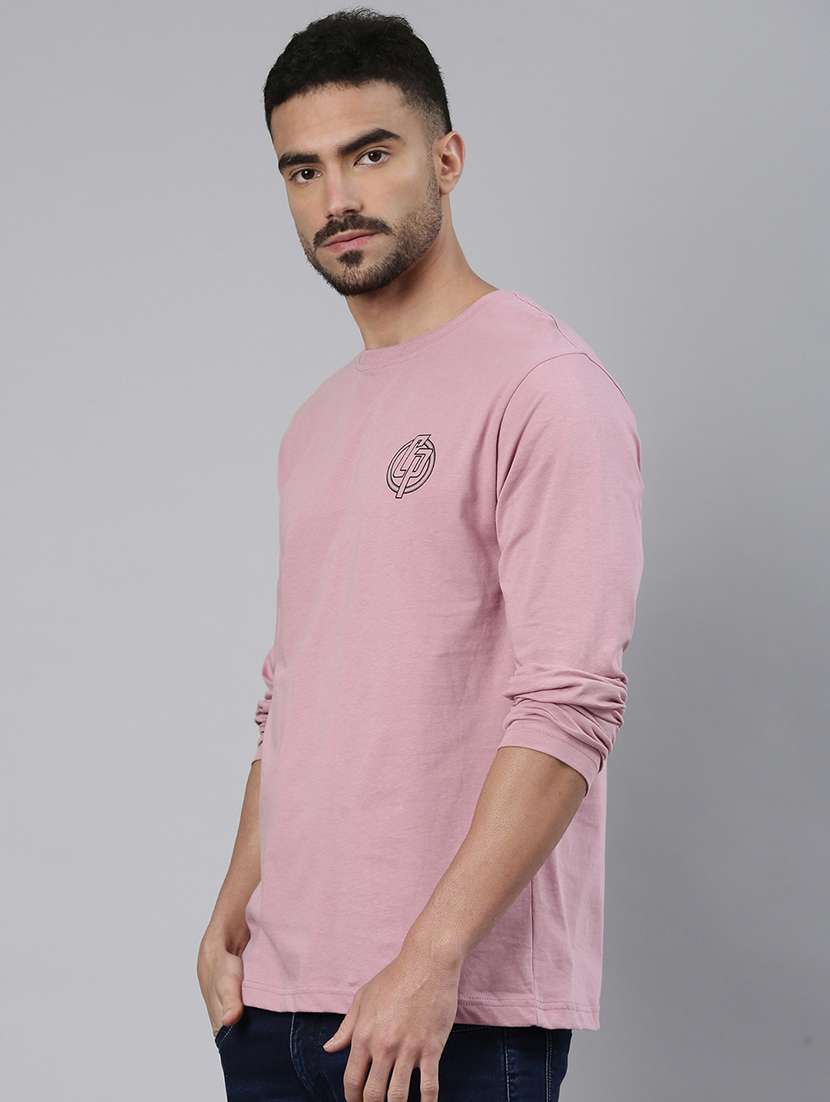 men logo print long sleeve regular fit t-shirt - 22305994 -  Standard Image - 1