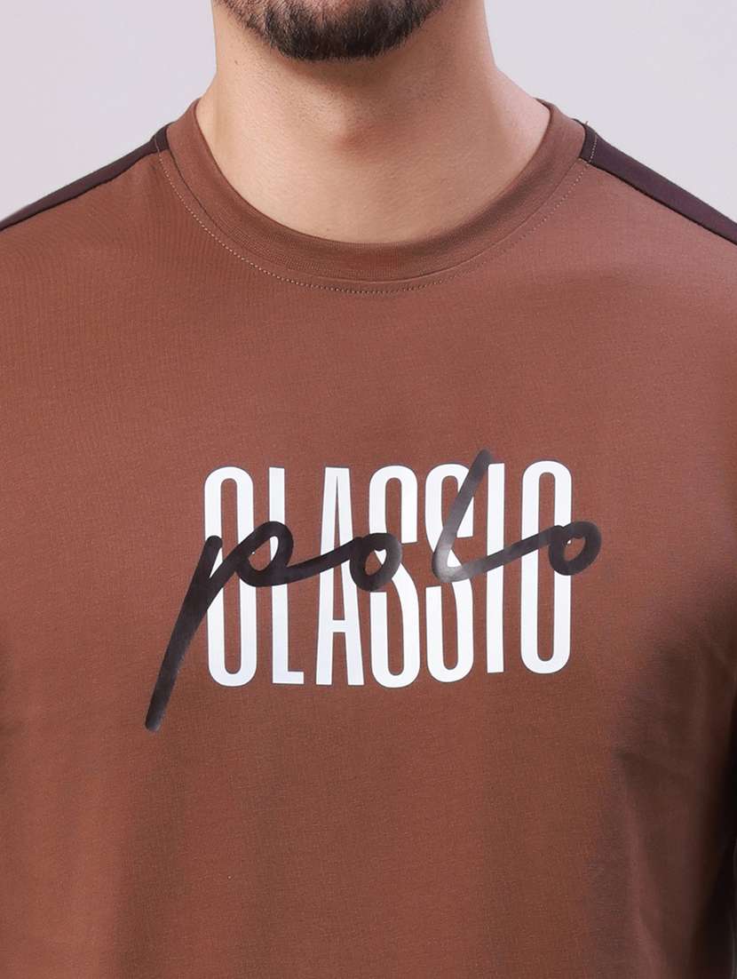 men printed long sleeve regular fit t-shirt - 22305996 -  Standard Image - 4