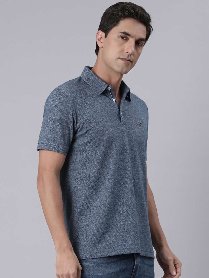 men solid long sleeve regular fit polo t-shirt - 22305999 -  Standard Image - 1