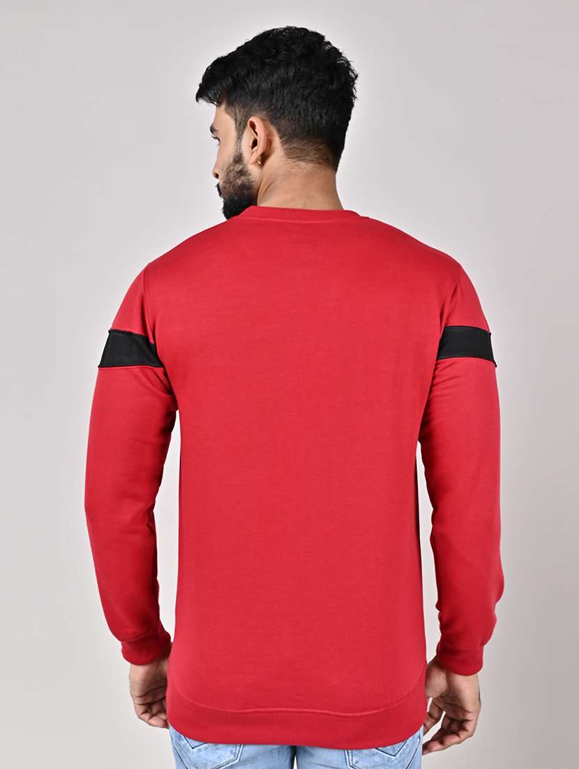 men color block long sleeve regular fit sweatshirt - 22306054 -  Standard Image - 1