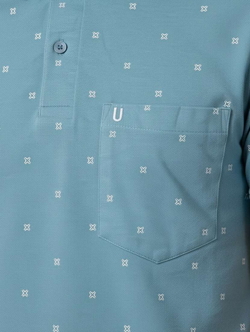 men printed short sleeve regular fit polo t-shirt - 22306527 -  Standard Image - 4