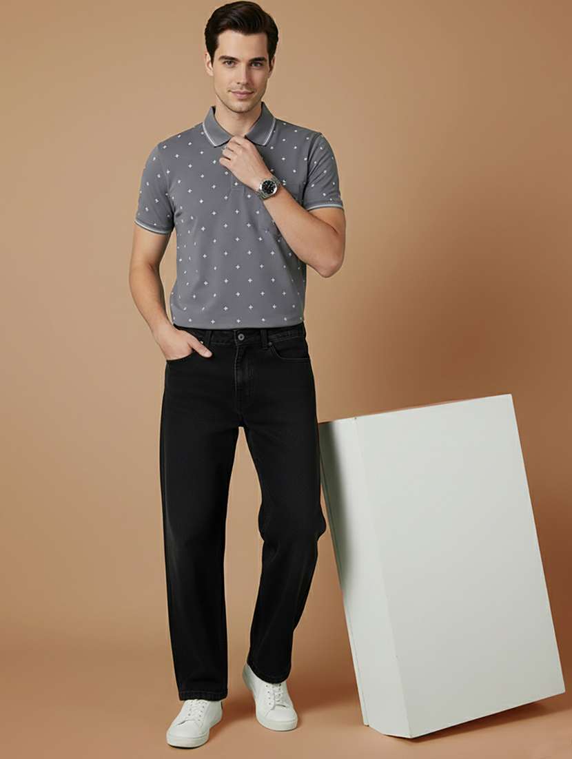 men printed short sleeve regular fit polo t-shirt - 22306528 -  Standard Image - 4