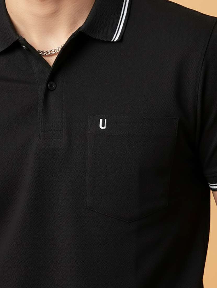 men solid short sleeve regular fit polo t-shirt - 22306546 -  Standard Image - 4