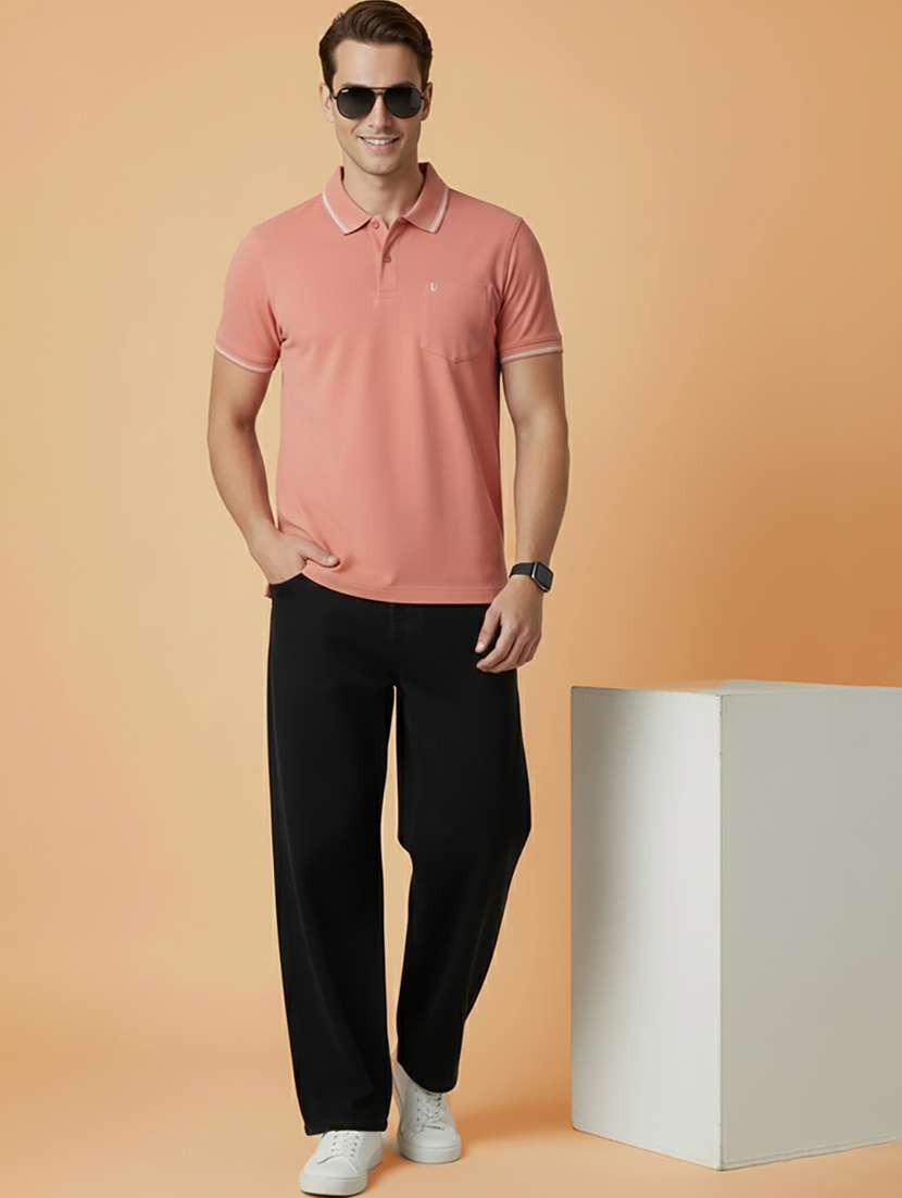 men solid short sleeve regular fit polo t-shirt - 22306551 -  Standard Image - 4