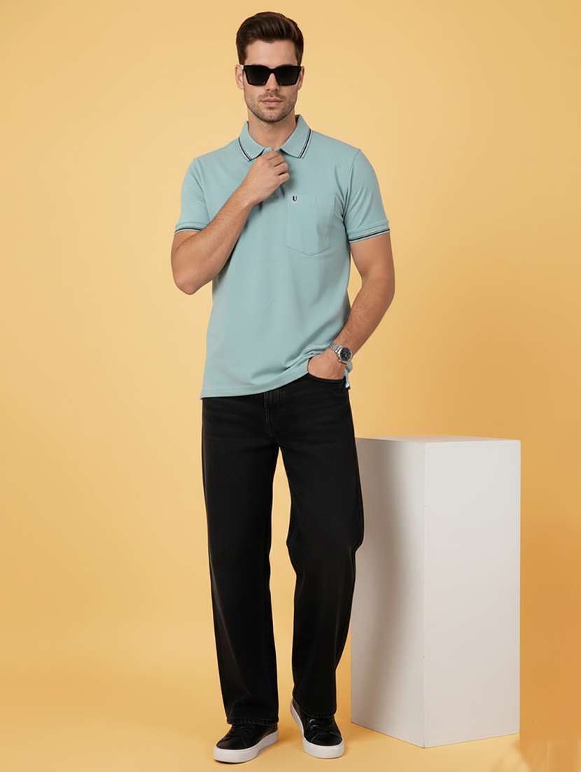 men solid short sleeve regular fit polo t-shirt - 22306556 -  Standard Image - 4