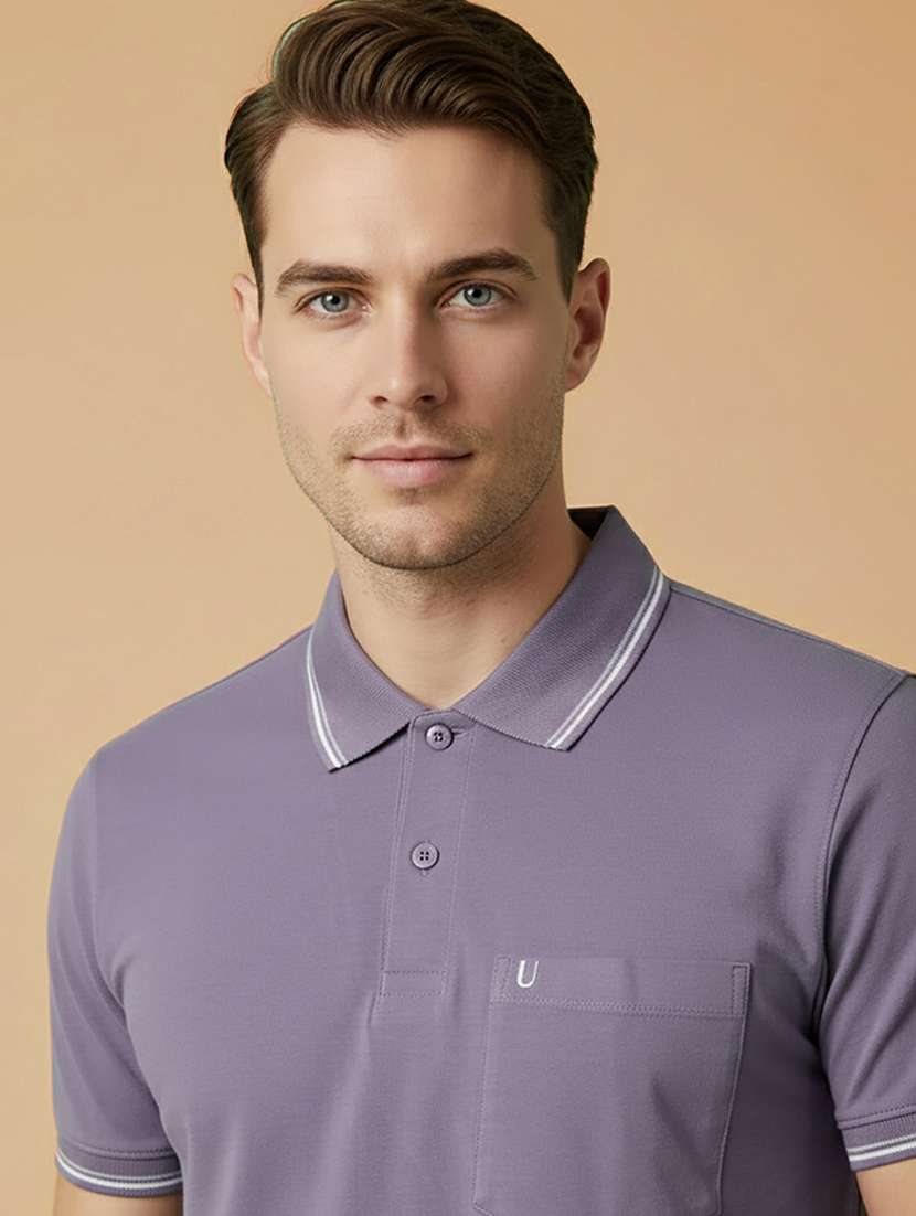 men solid short sleeve regular fit polo t-shirt - 22306557 -  Standard Image - 4