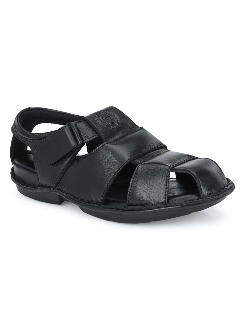 men solid back strap sandal - 22306671 -  Standard Image - 1