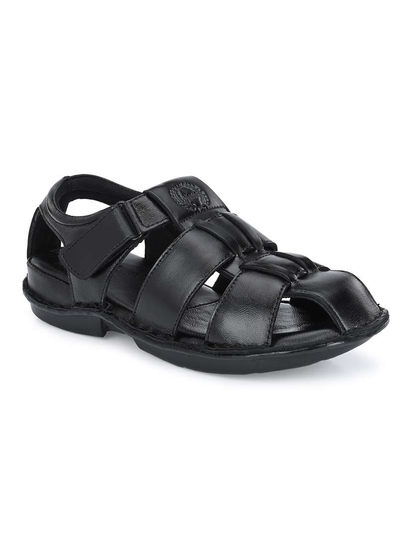 men solid back strap sandal - 22306674 -  Standard Image - 1