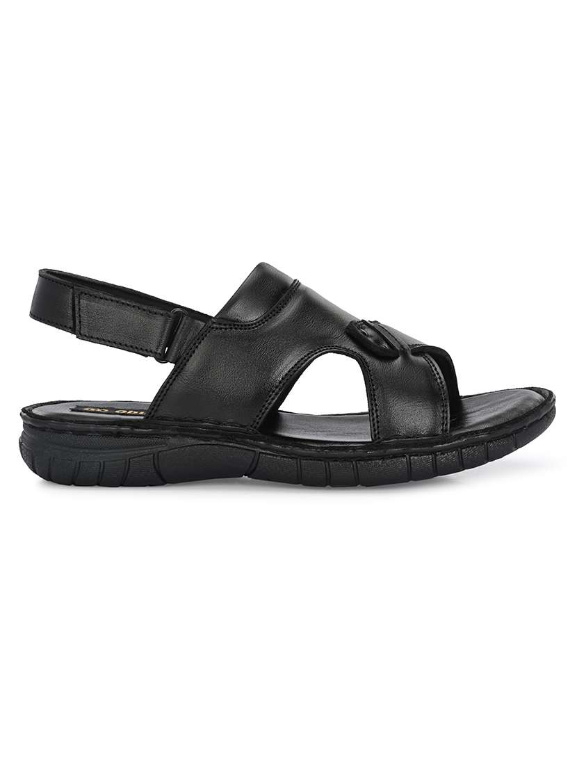 men solid back strap sandal - 22306683 -  Standard Image - 1