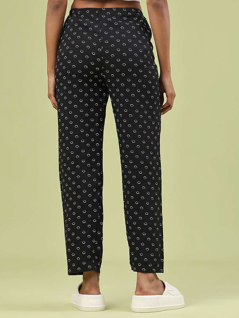 Women Printed Mid Rise Loungewear Pajama - 22307044 -  Standard Image - 4