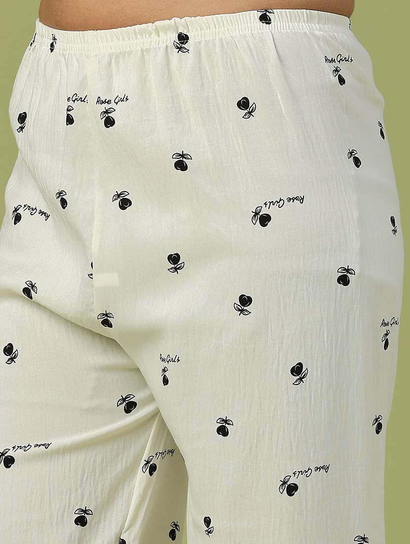 women printed mid rise pajama - 22307048 -  Standard Image - 1