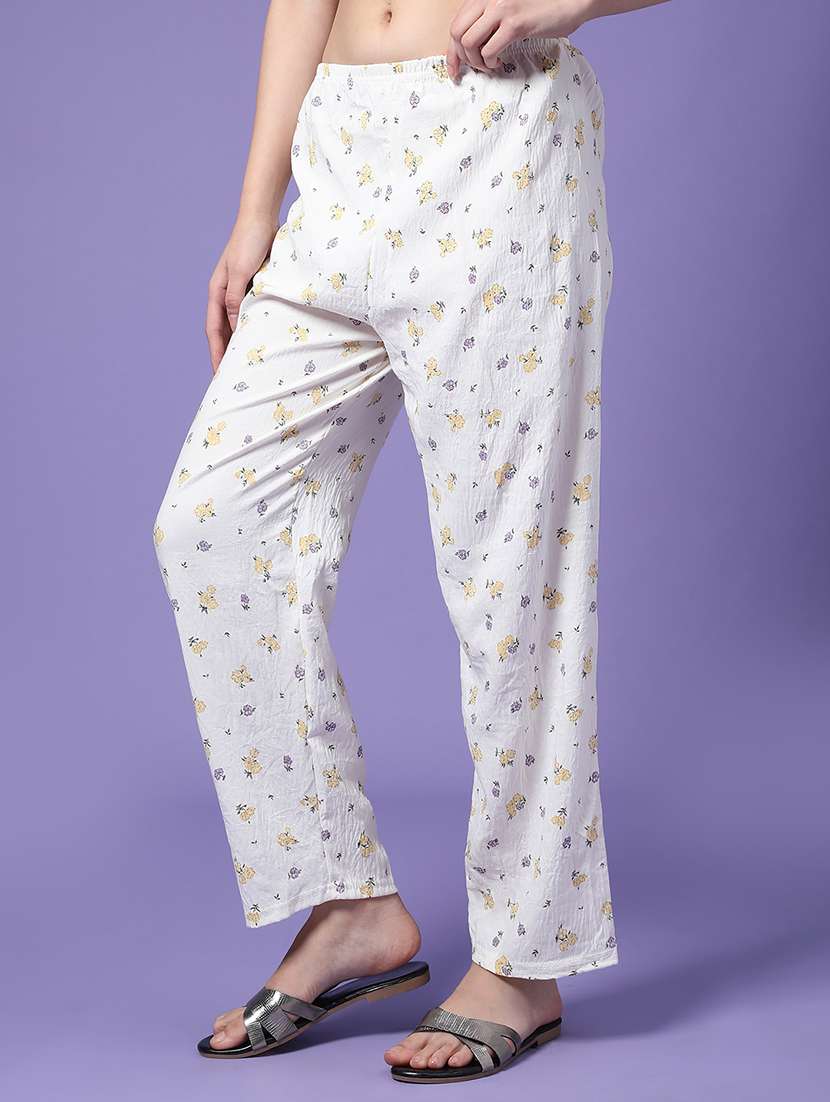 Women Printed Mid Rise Loungewear Pajama - 22307052 -  Standard Image - 1