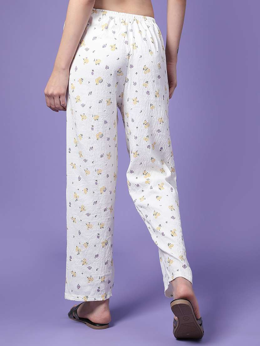Women Printed Mid Rise Loungewear Pajama - 22307052 -  Standard Image - 4