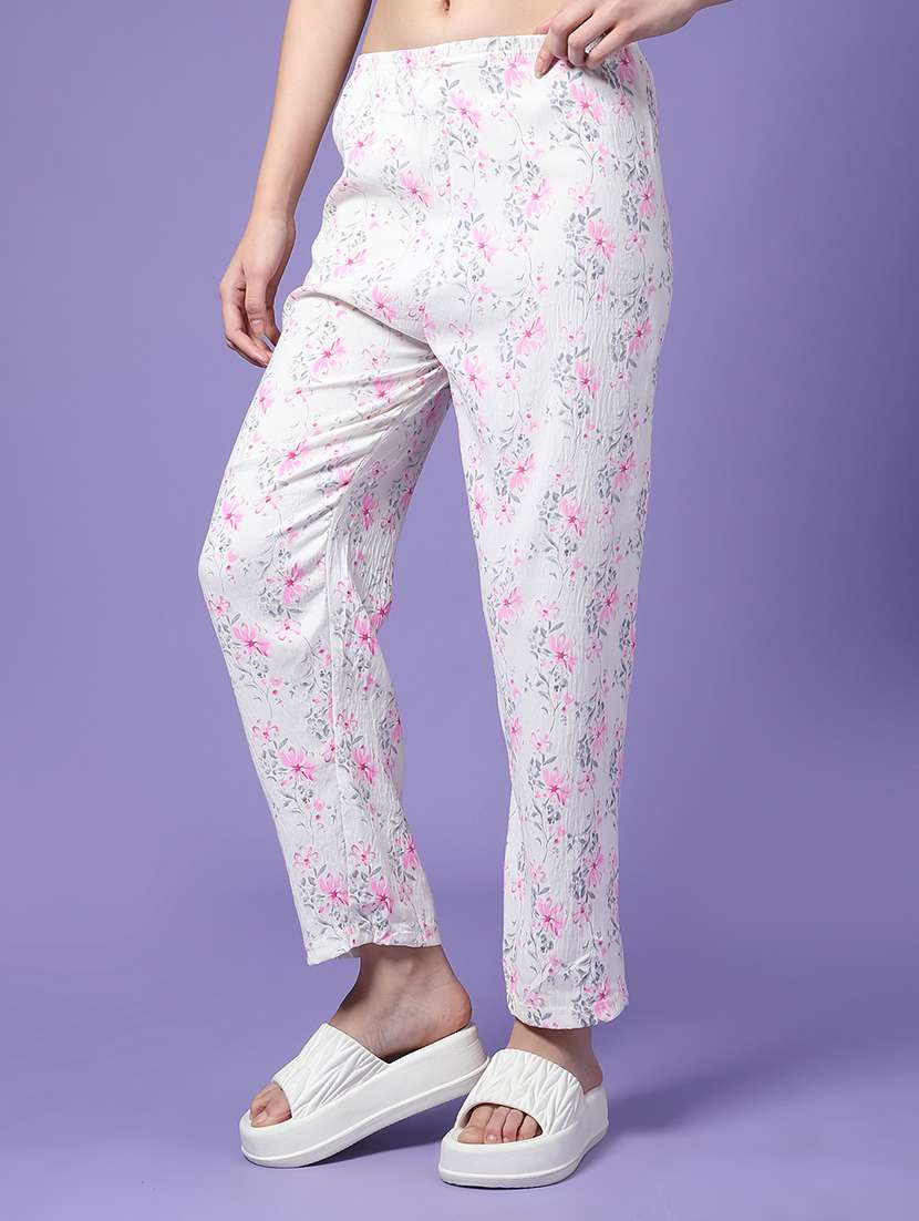 Women Printed Mid Rise Loungewear Pajama - 22307054 -  Standard Image - 1