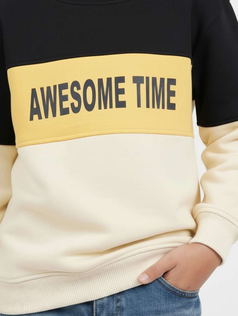 boys color blocked long sleeve sweatshirt - 22307544 -  Standard Image - 4