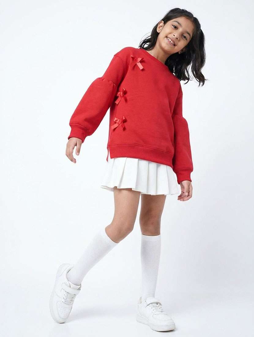 girls self designed long sleeve sweatshirt - 22307548 -  Standard Image - 4