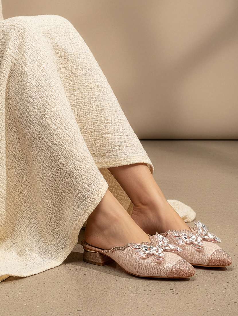 women embellished slip on mules - 22307565 -  Standard Image - 1