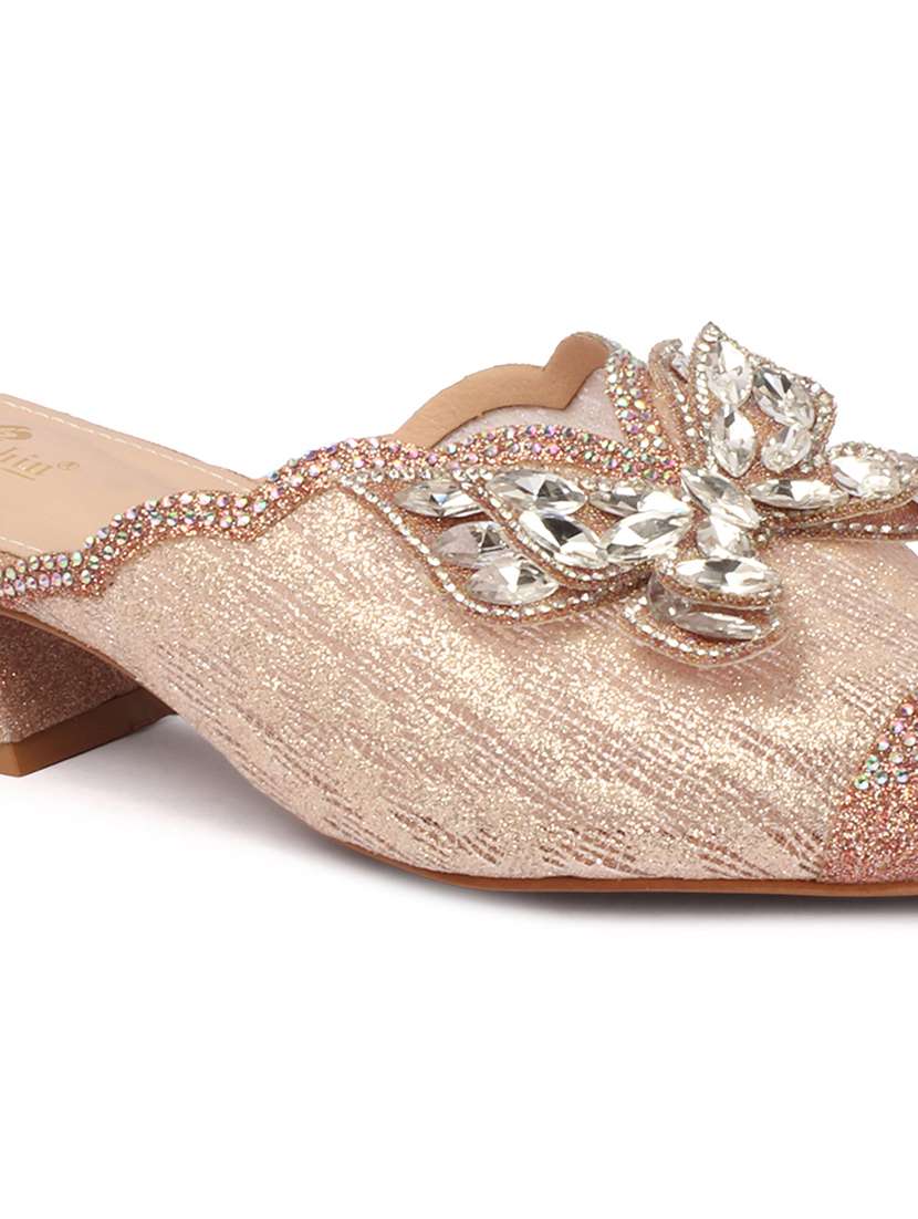 women embellished slip on mules - 22307565 -  Standard Image - 4
