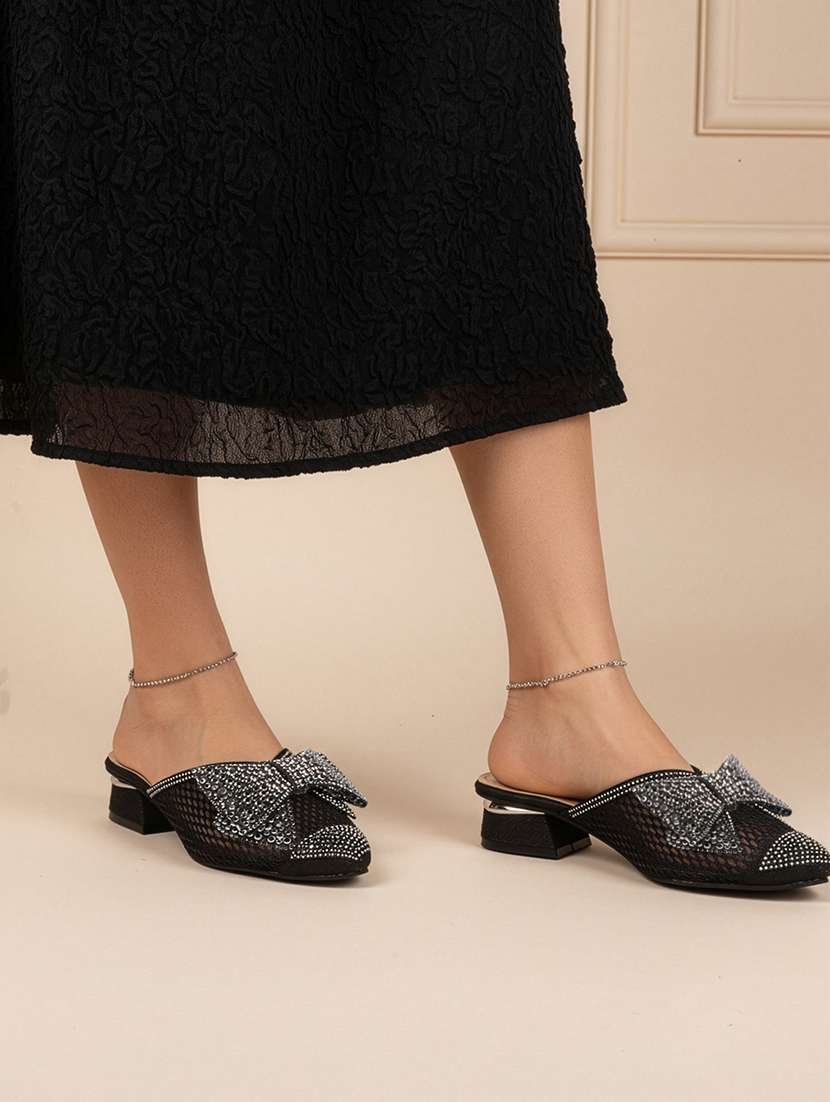 women embellished slip on mules - 22307570 -  Standard Image - 1