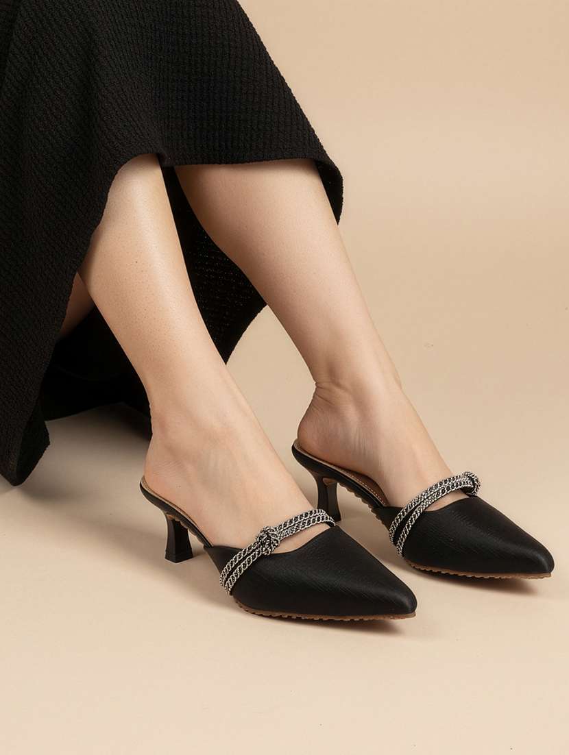 women embellished slip on mules - 22307574 -  Standard Image - 1