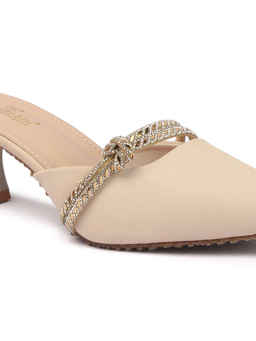 women embellished slip on mules - 22307576 -  Standard Image - 4