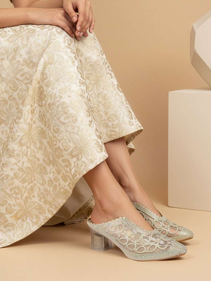 women embellished slip on mules - 22307577 -  Standard Image - 1