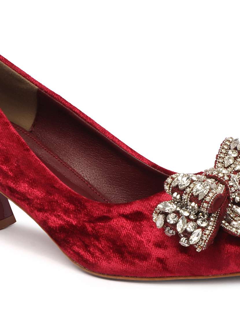 women embellished slip on pump - 22307581 -  Standard Image - 4