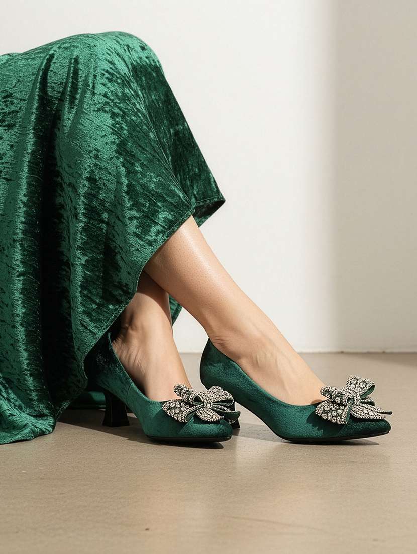 women embellished slip on pump - 22307582 -  Standard Image - 1