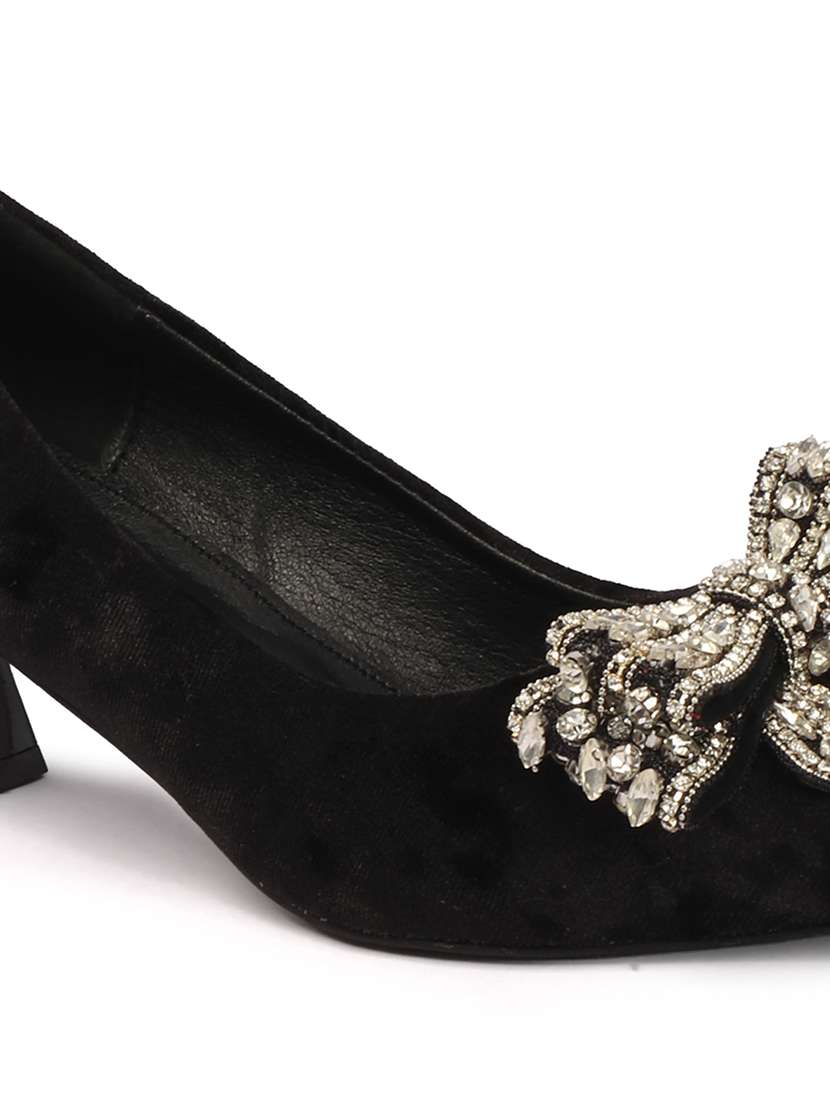 women embellished slip on pump - 22307583 -  Standard Image - 4