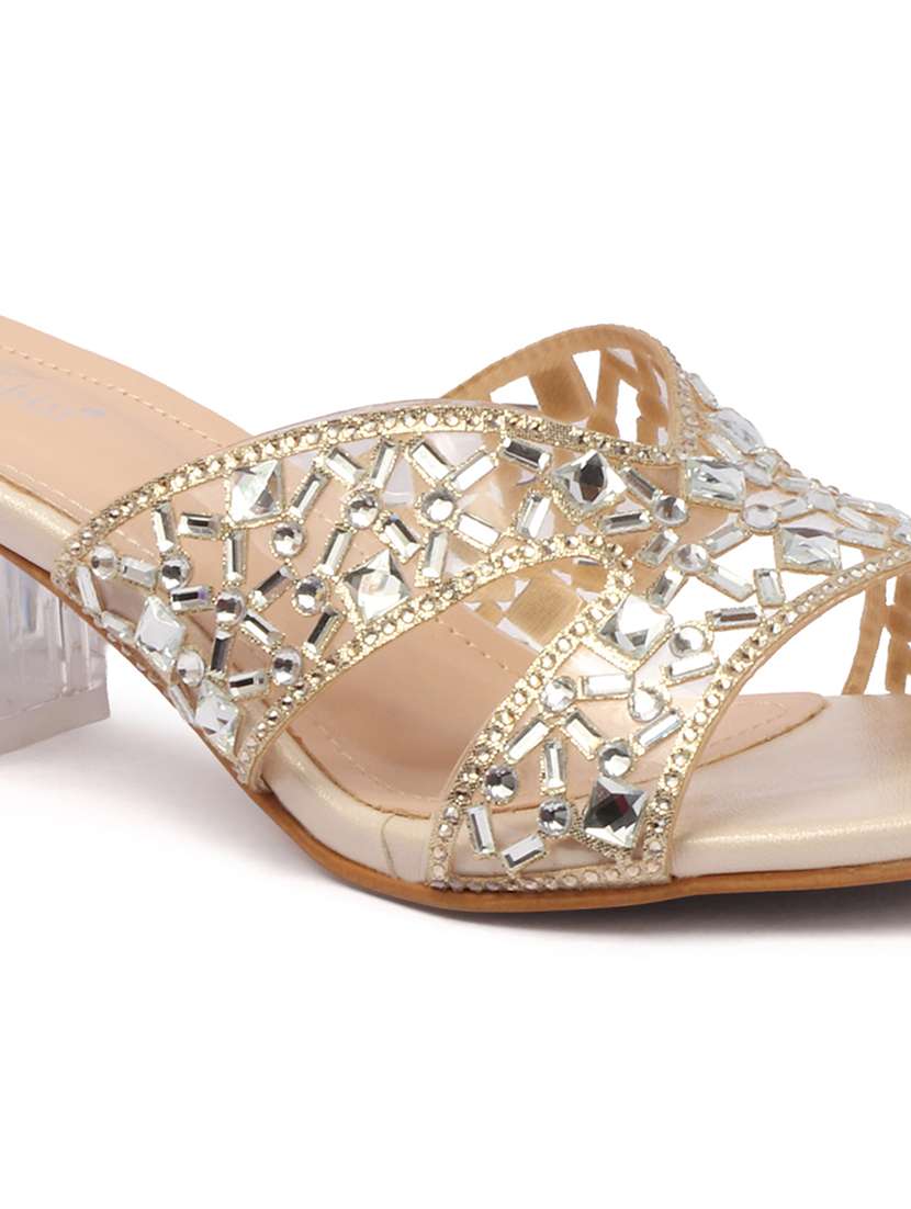 women embellished slip on sandal - 22307587 -  Standard Image - 4