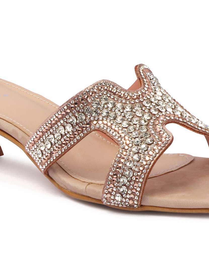 women embellished slip on sandal - 22307589 -  Standard Image - 4