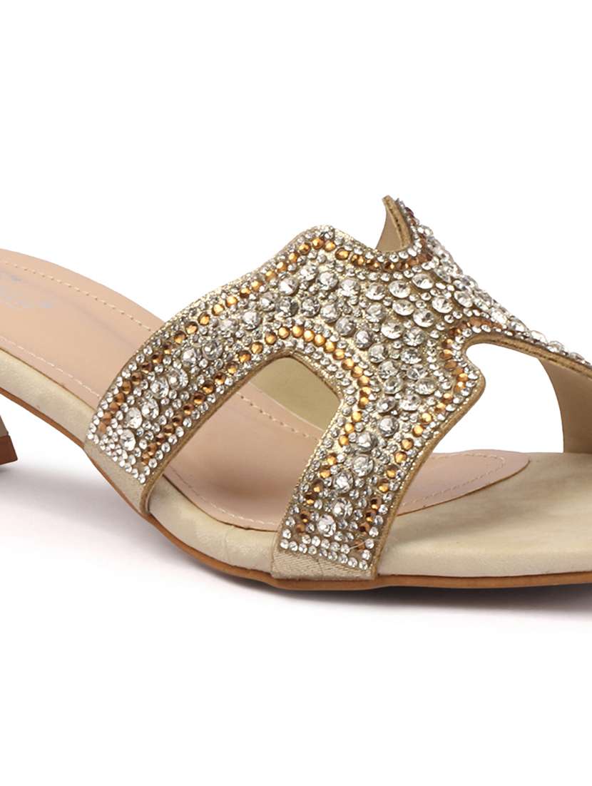 women embellished slip on sandal - 22307590 -  Standard Image - 4
