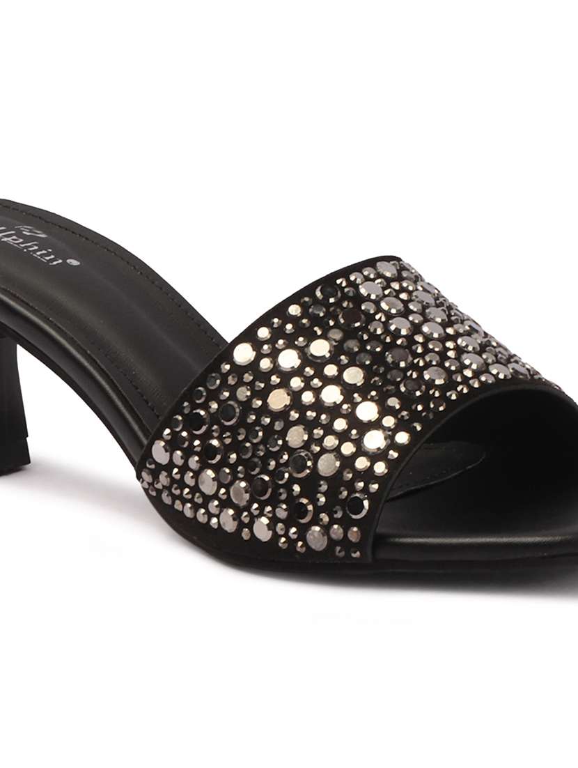 women embellished slip on sandal - 22307594 -  Standard Image - 4