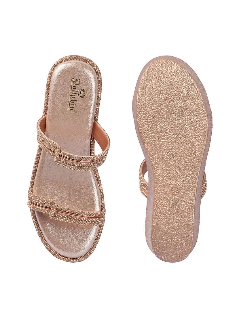 women solid slip on platform wedge - 22307601 -  Standard Image - 4