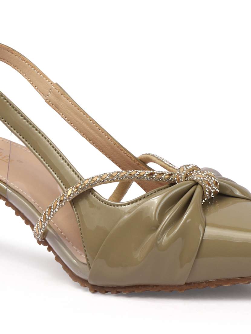 women embellished back strap pump - 22307608 -  Standard Image - 4