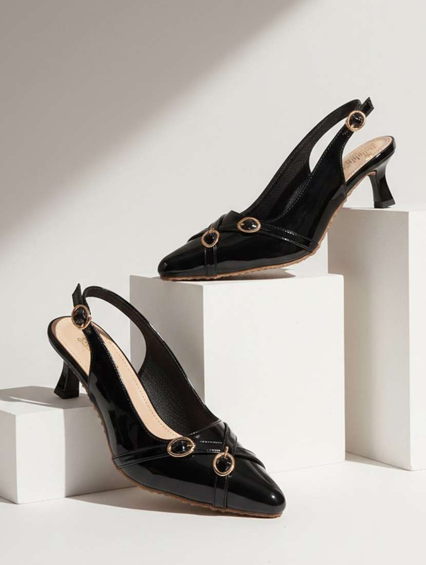 women embellished back strap sandal