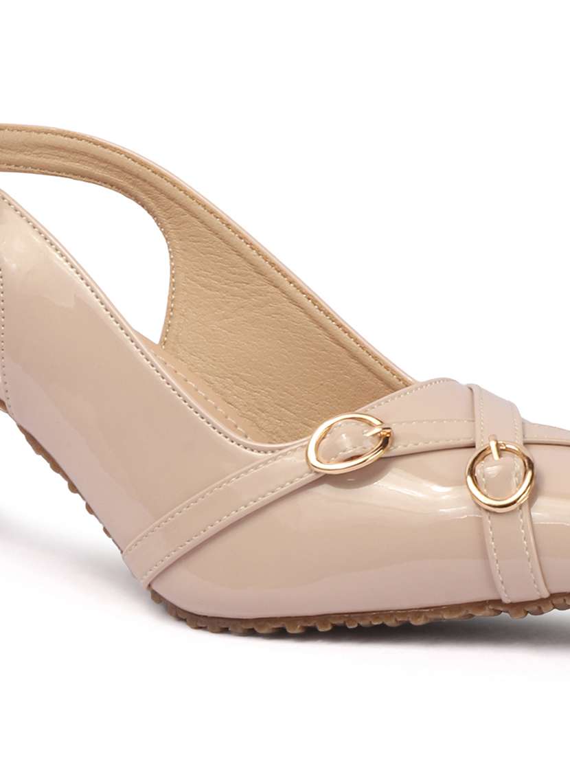 women solid back strap sandal - 22307616 -  Standard Image - 4