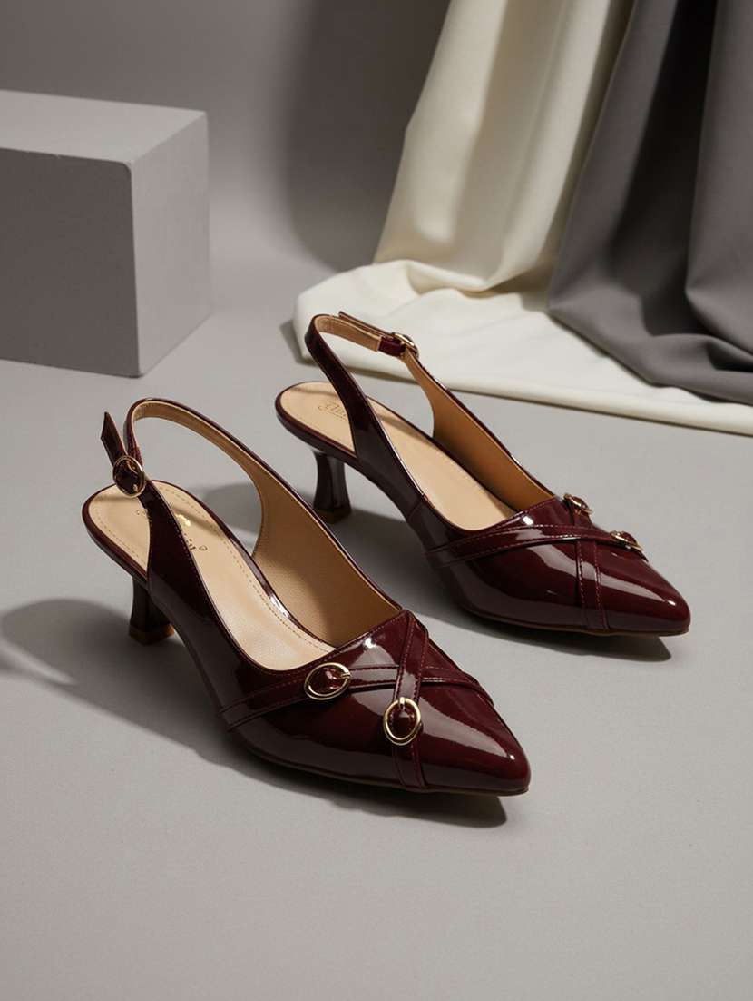 women embellished back strap sandal