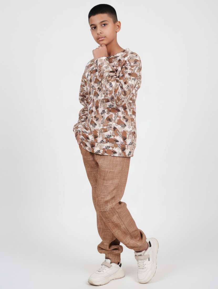 boys printed shirt and jogger co-ord set - 22307640 -  Standard Image - 1