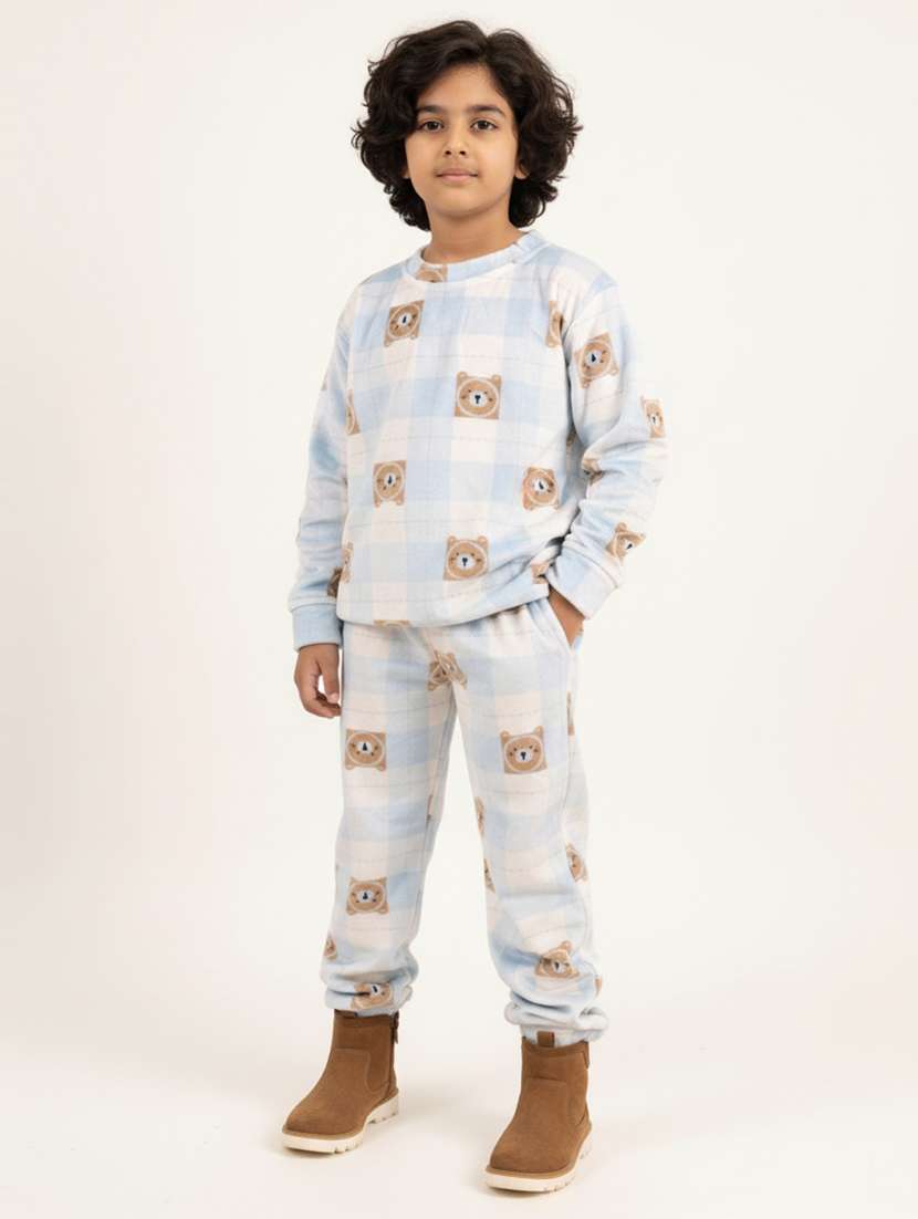 boys printed nightwear pyjama set - 22307643 -  Standard Image - 1