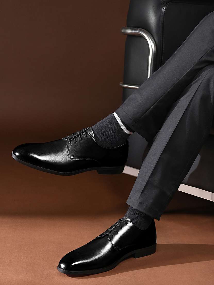 men black lace-up derby - 22307664 -  Standard Image - 1