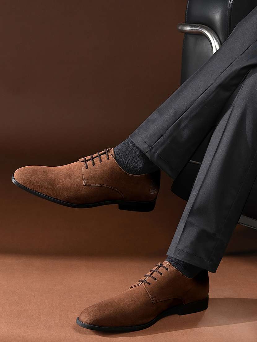 men brown lace up derby - 22307668 -  Standard Image - 1